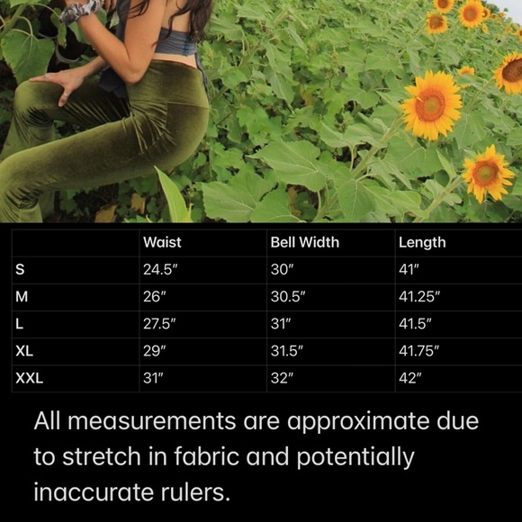 Quintessential Hippie | Velvet Bell Bottoms - Picture 3 of 6